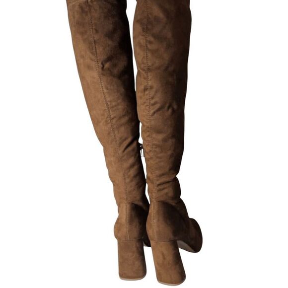NWOB STEVE MADDEN Ramona Faux Suede Over The Knee Boot Size 7M - Picture 4 of 6